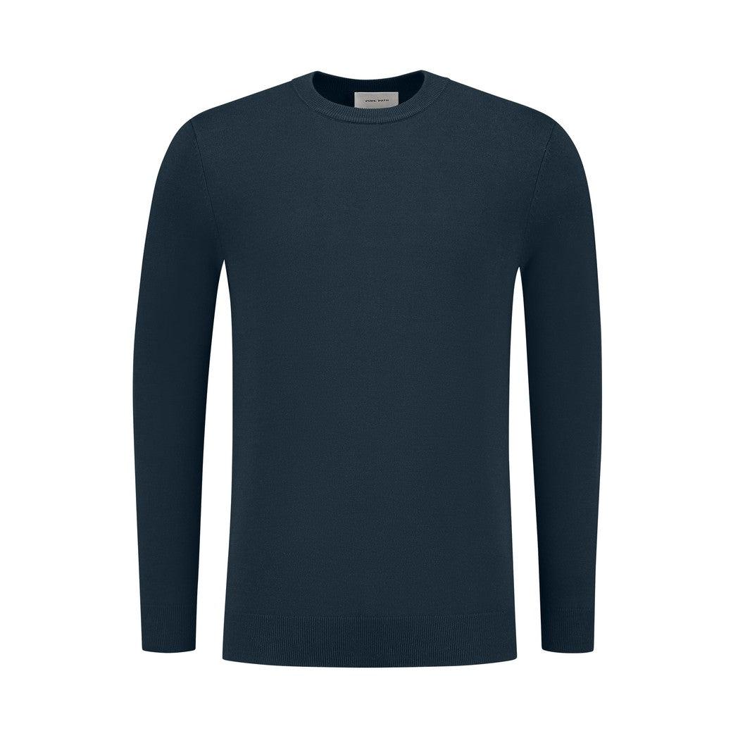 Essential Knitwear Crewneck - Navy