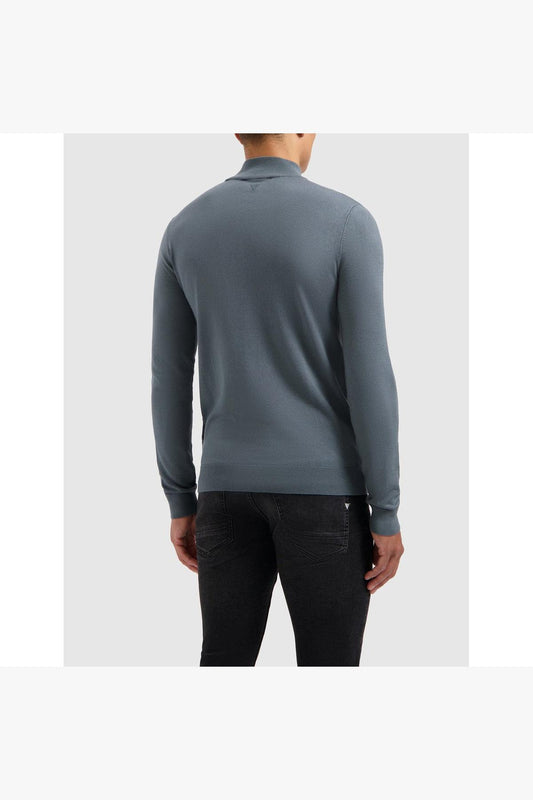 Essential Knitwear Mockneck Sweater Blue