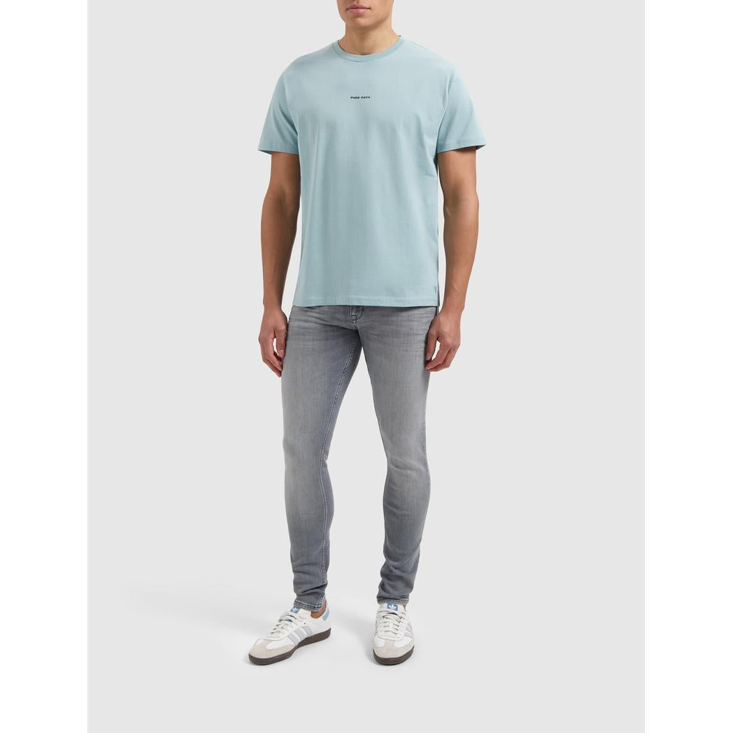 Essential Logo T-shirt Blue Grey