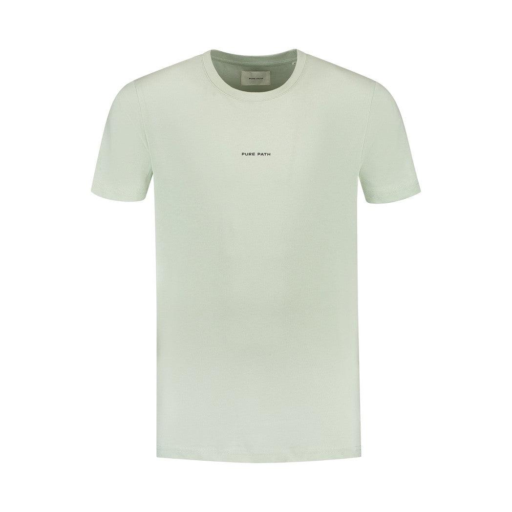 Essential Logo T-shirt Light Green-Pure Path-Mansion Clothing