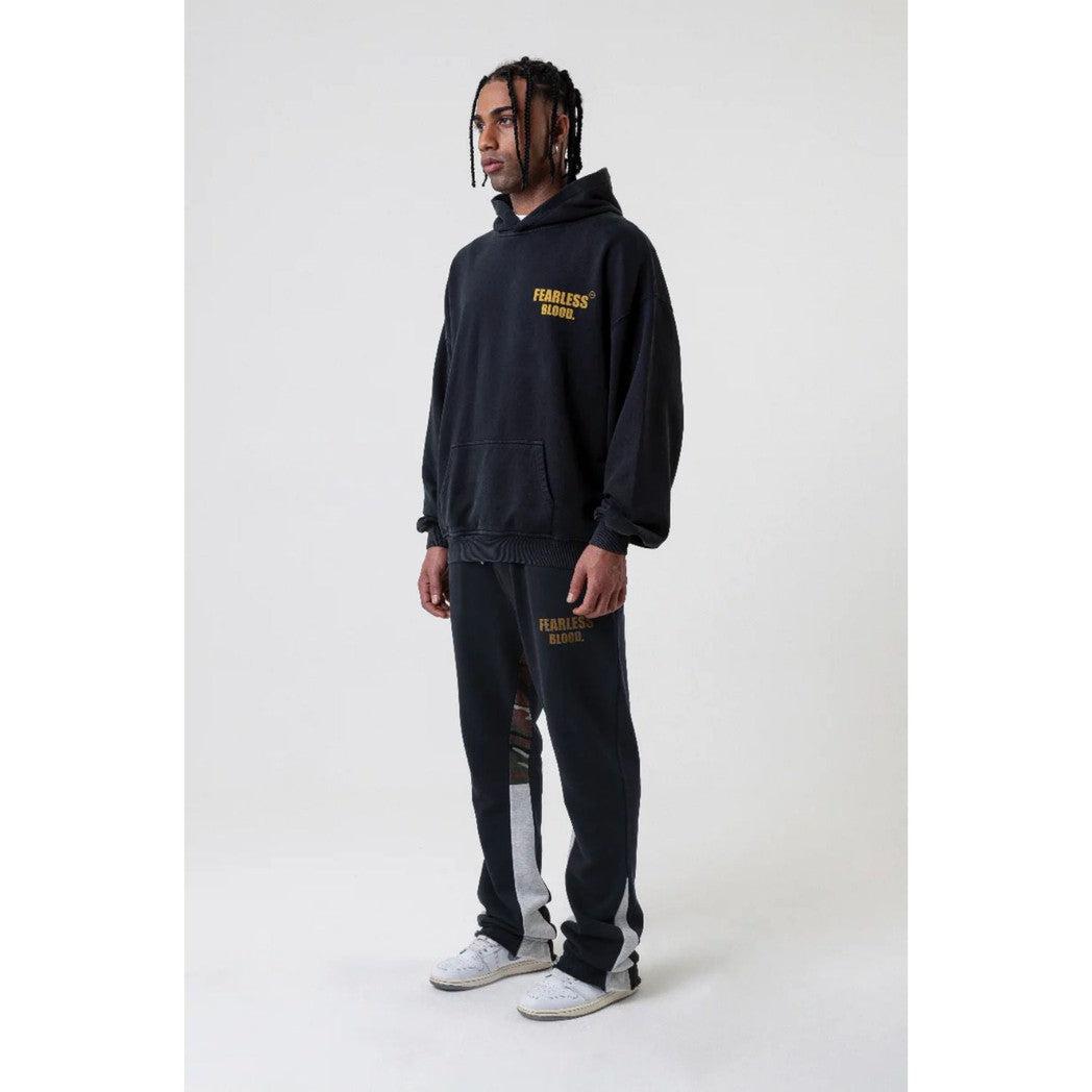 FB-HOODY-01 Deep Black-Fearless Blood-Mansion Clothing