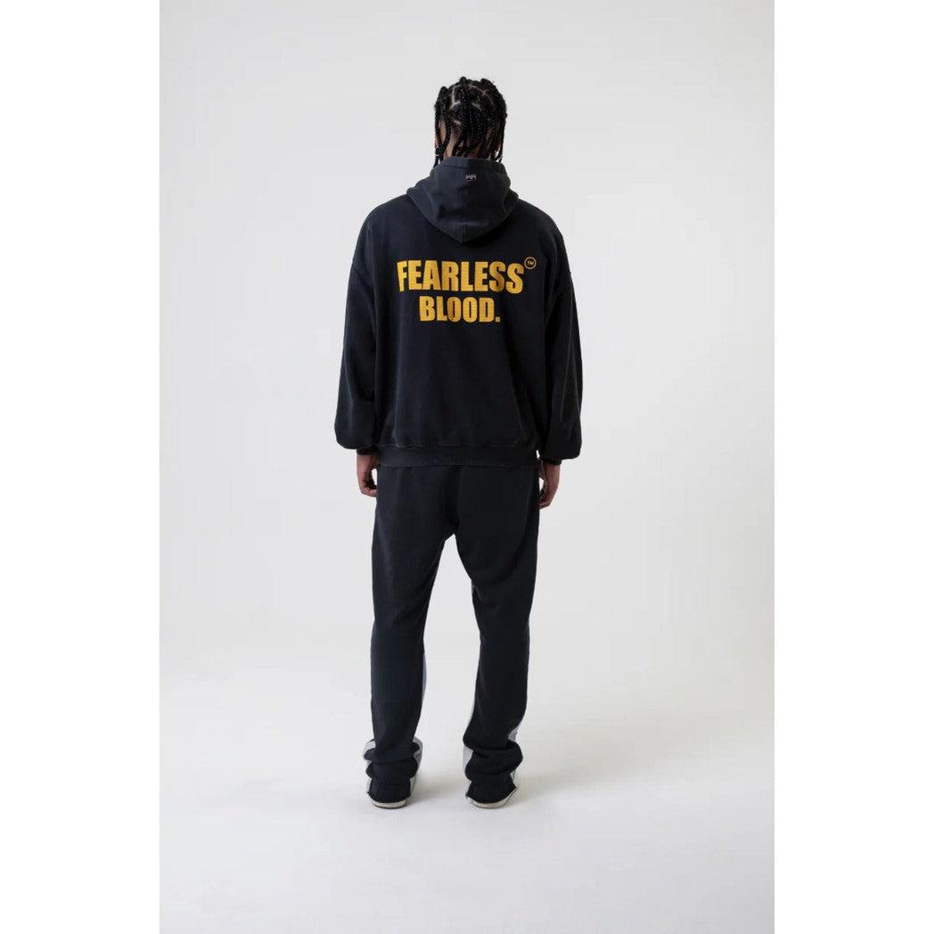 FB-HOODY-01 Deep Black-Fearless Blood-Mansion Clothing
