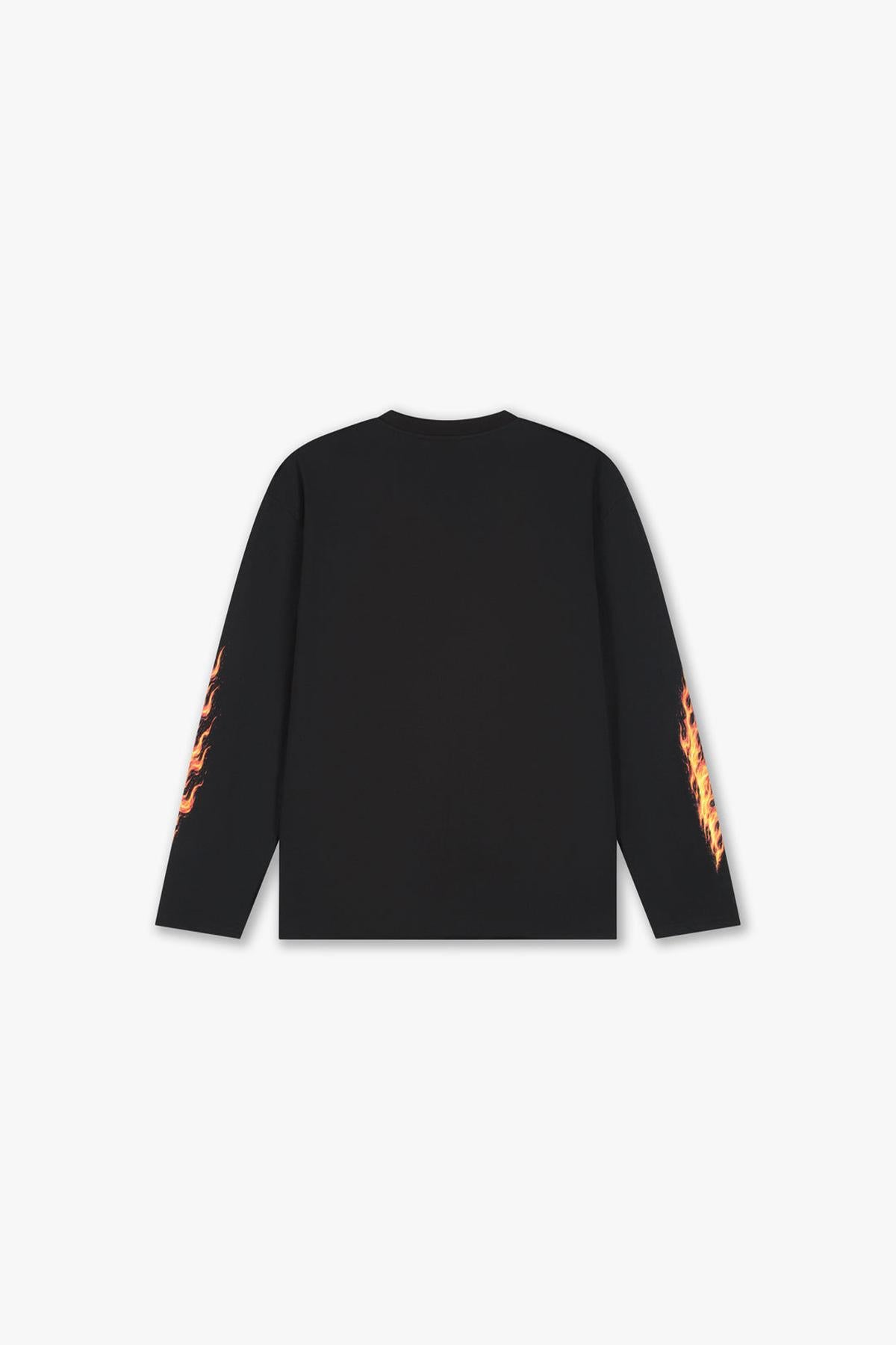 Firestorm Longsleeve T-Shirt Black-Croyez-Mansion Clothing