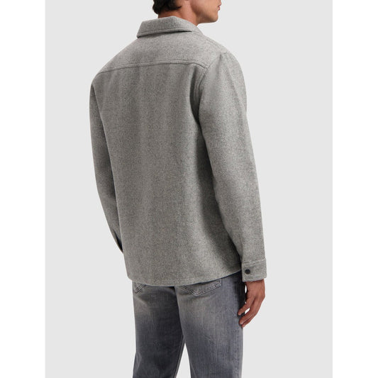 Flannel Overshirt Grey-Pure Path-Mansion Clothing
