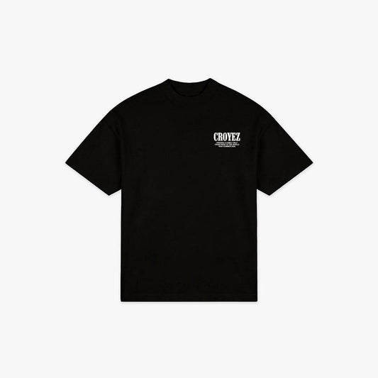Flower and Heart T-Shirt Black-CROYEZ-Mansion Clothing