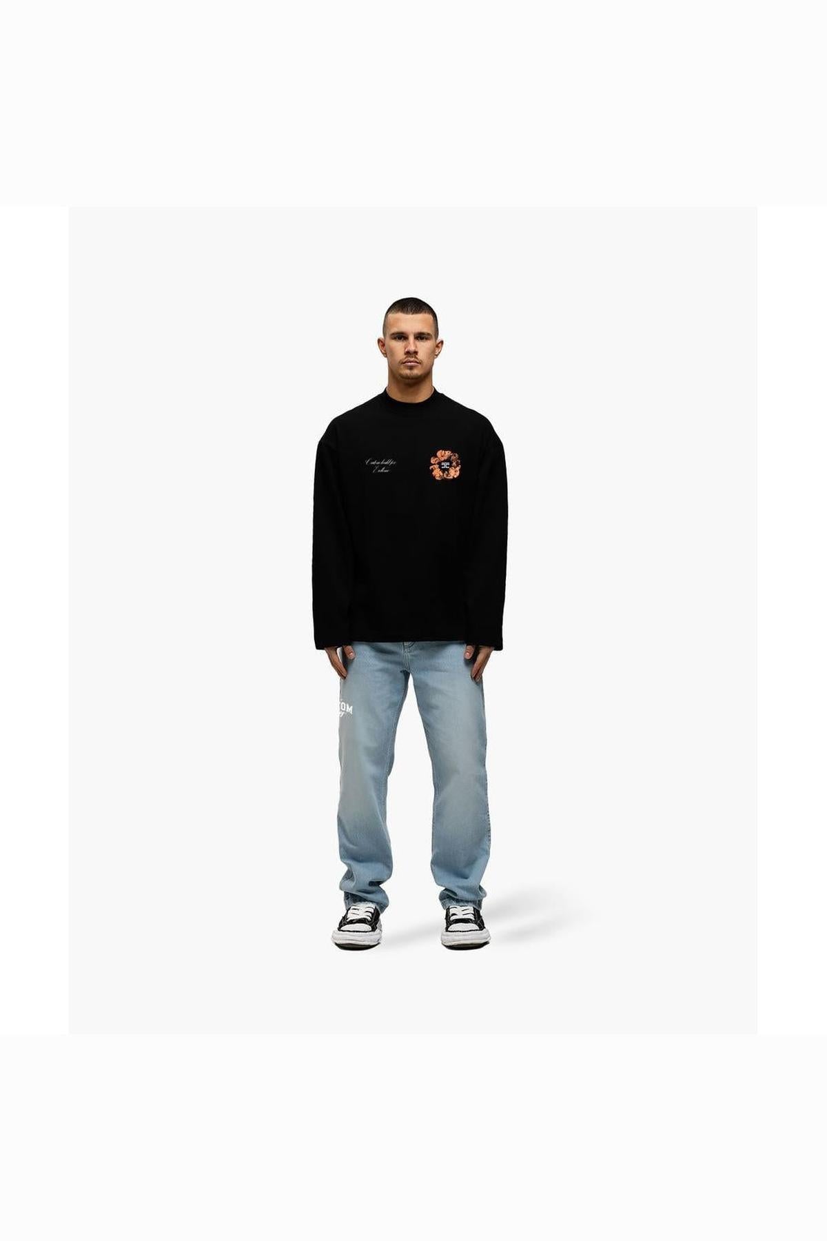 Flowers Longsleeve T-Shirt Black