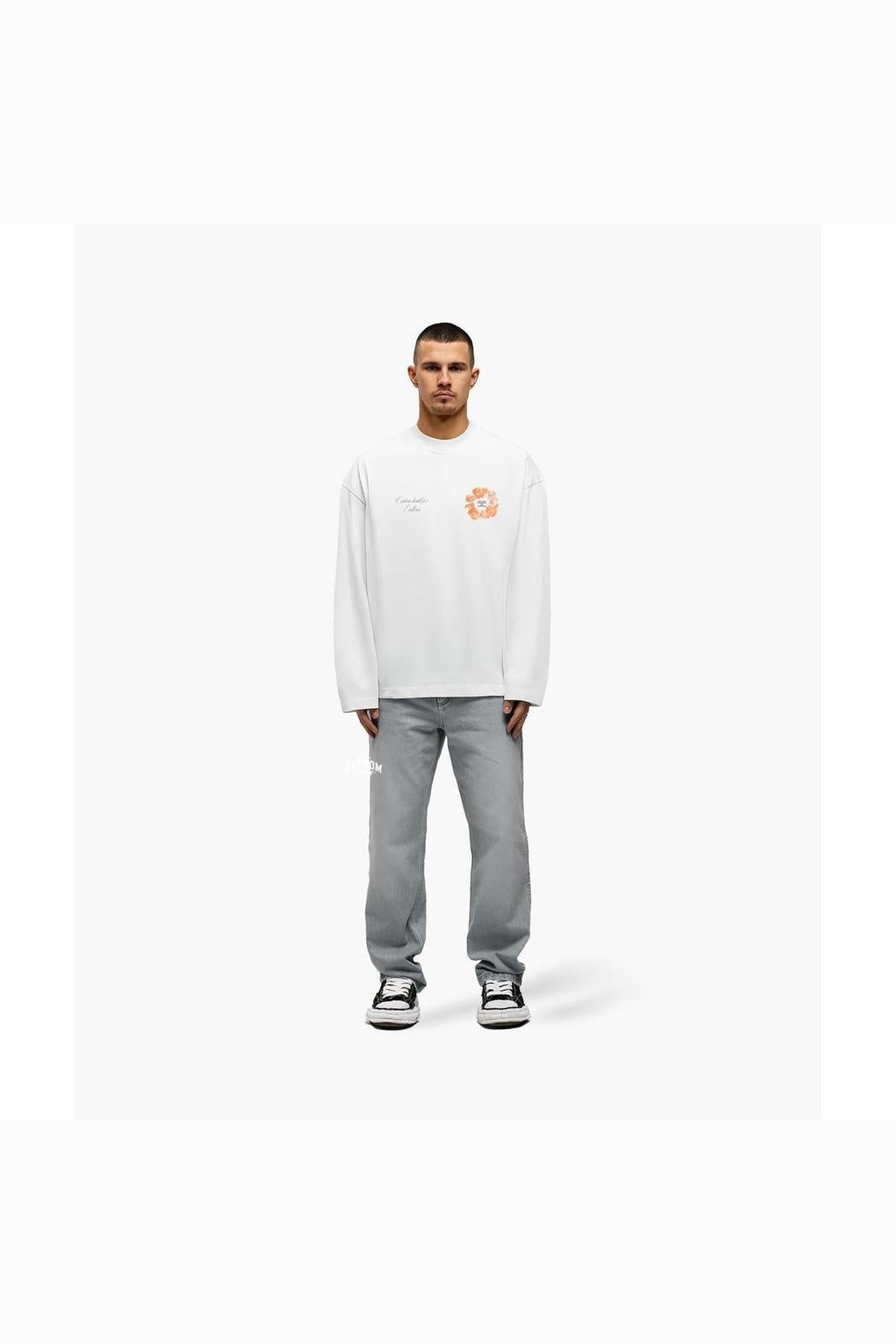 Flowers Longsleeve T-Shirt White