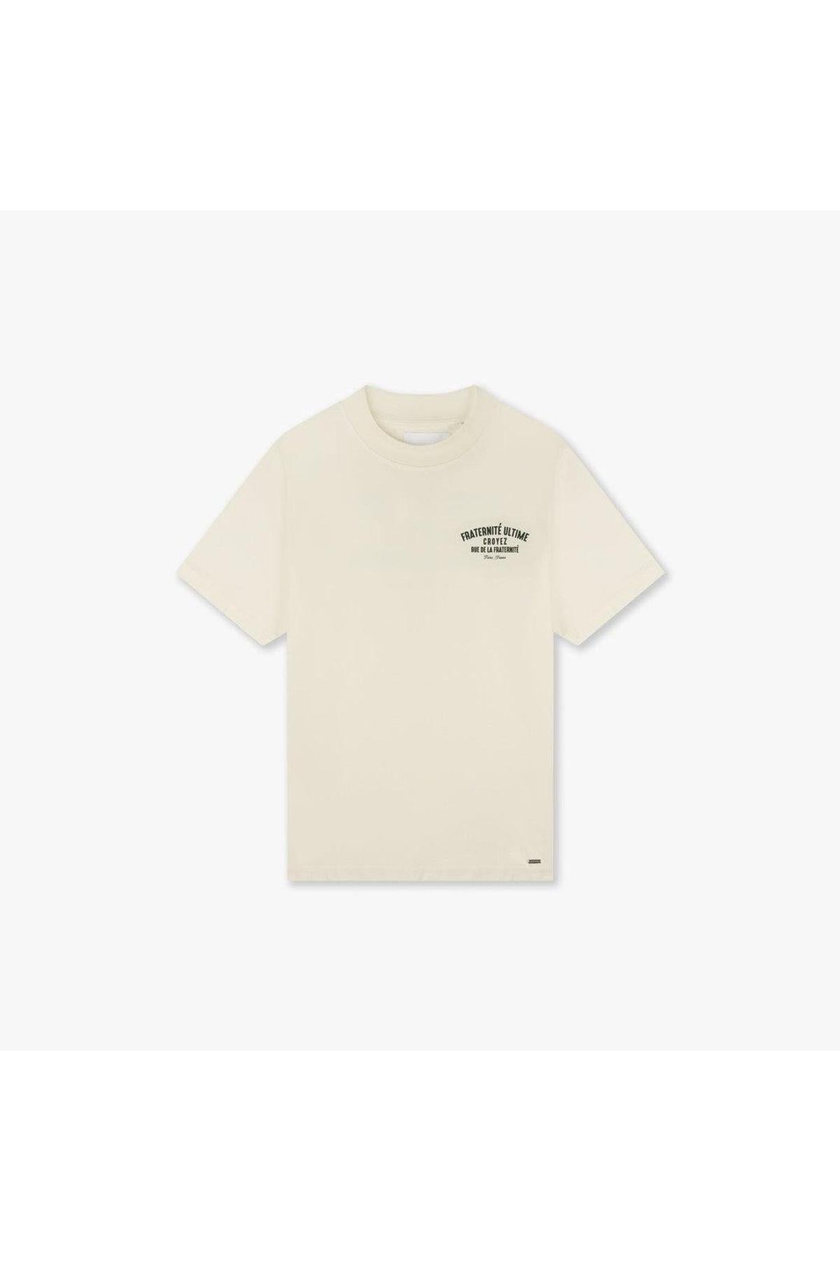 Fraternité Puff T-Shirt Off-White/Dark Green