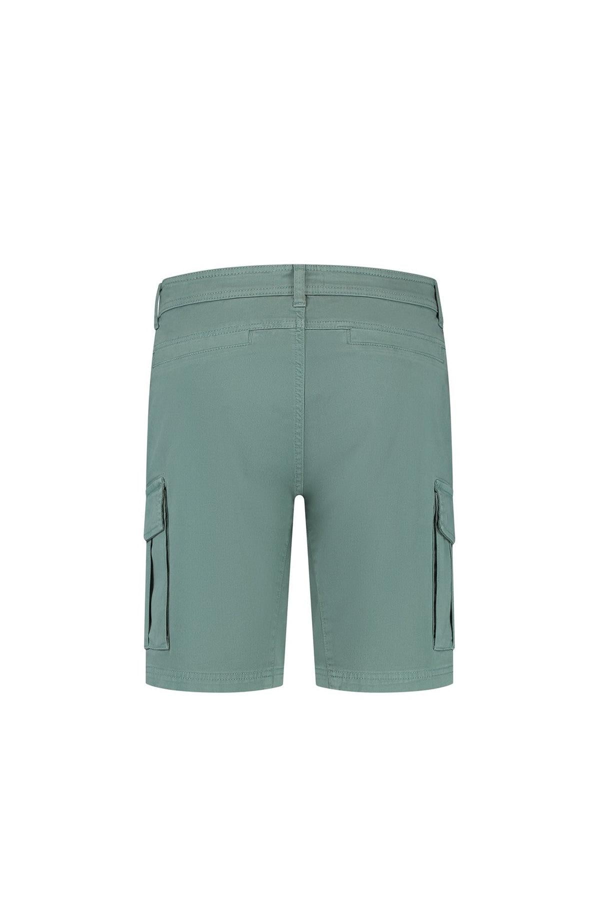 Garment Dye Cargo Shorts - Faded Green