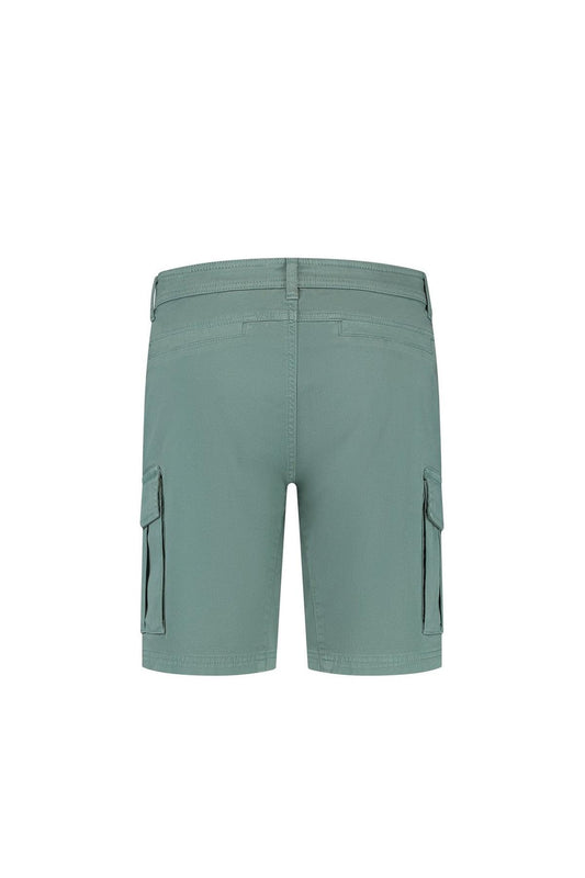 Garment Dye Cargo Shorts - Faded Green