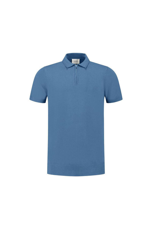 Half-zip Knitwear Polo Mid Blue