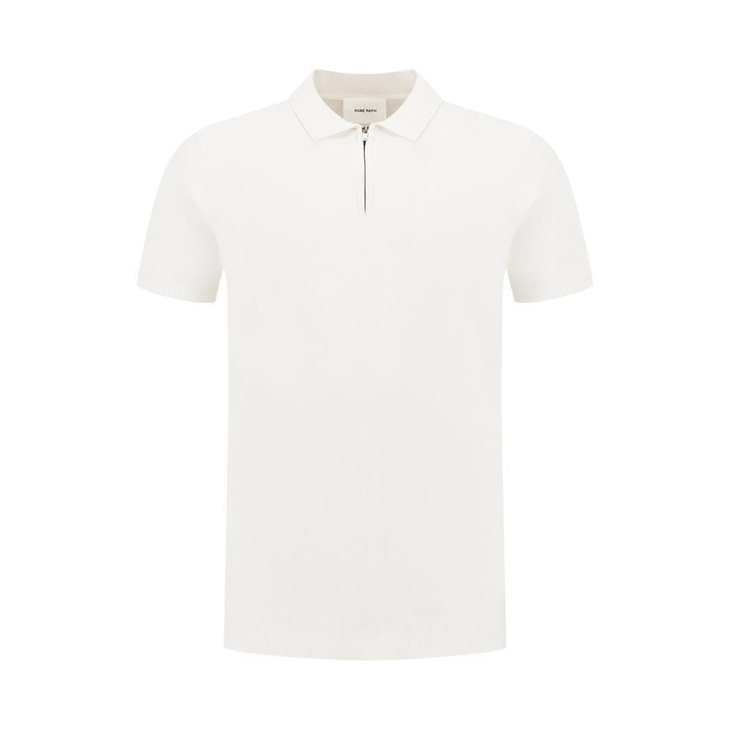 Half-zip Knitwear Polo Off White