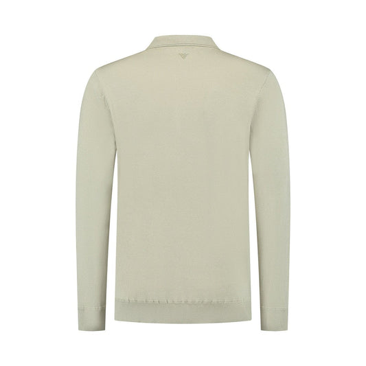 Halfzip Polo Knitwear Lt Army-Pure Path-Mansion Clothing