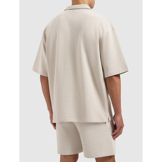 Initials Polo Sweater Sand-Pure Path-Mansion Clothing