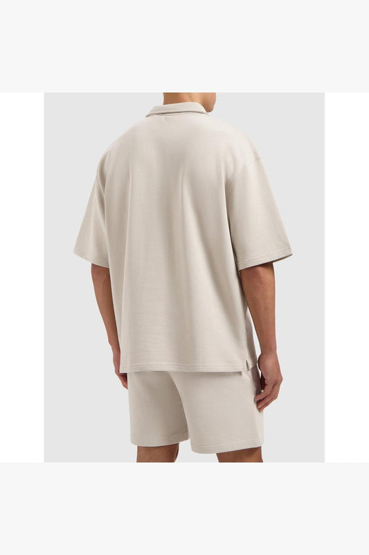 Initials Polo Sweater Sand