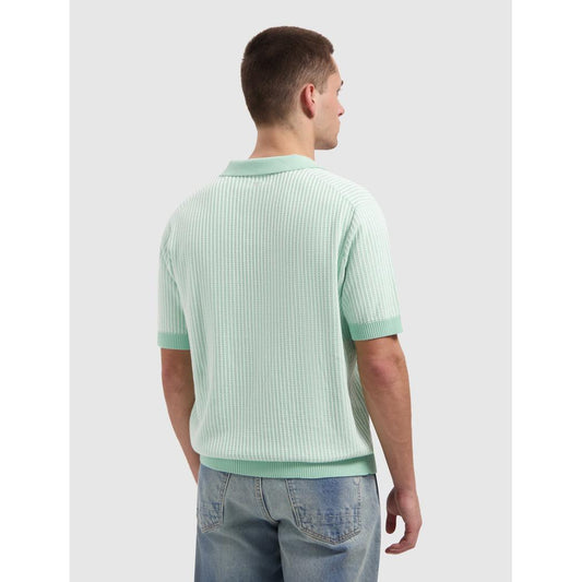 Ladder Stitch Knitted Polo Mint