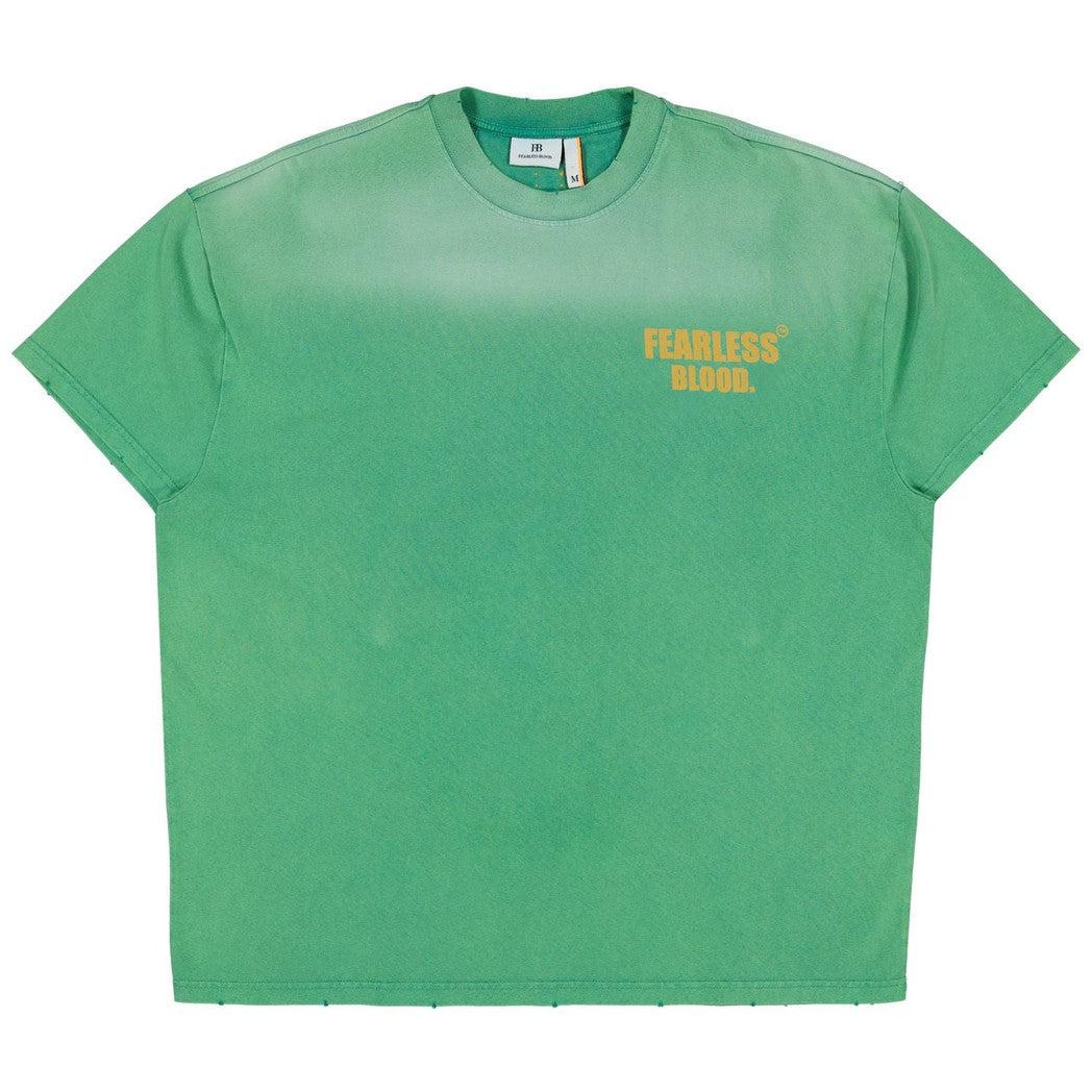 Leader Club Tee Washed Fearless green
