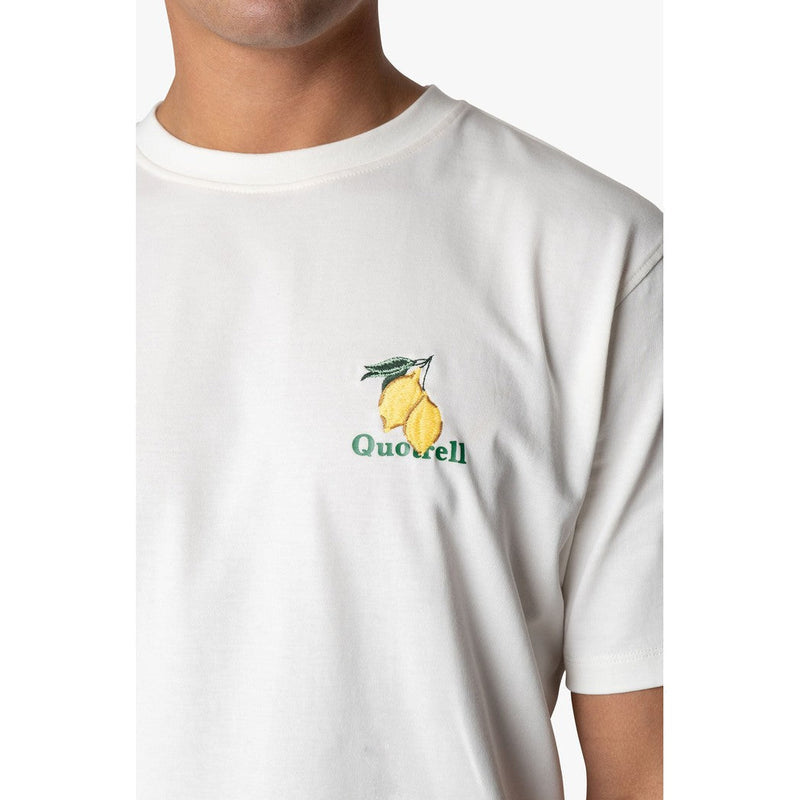Limone T-shirt Off White/Green-Quotrell-Mansion Clothing