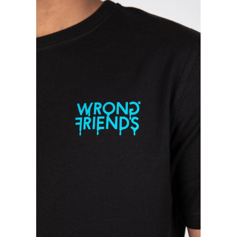 Lucca T-shirt Black/Blue-wrong friends-Mansion Clothing