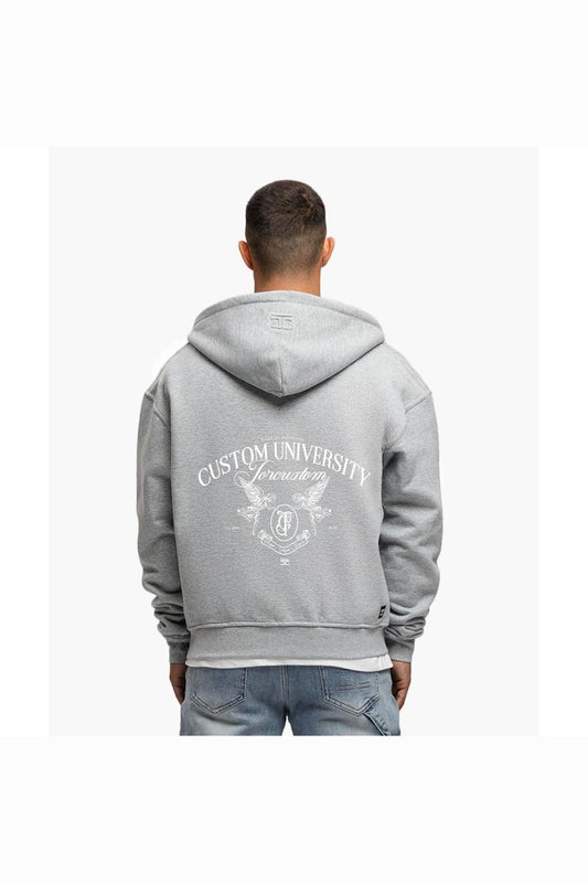 M-FW25-FLEECEZIP Grey Melange
