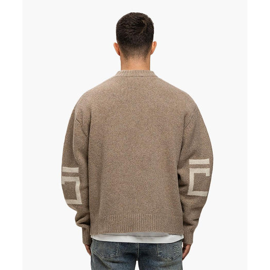M-FW25-KNITWEAR-SPLITTED Brown-Jorcustom-Mansion Clothing