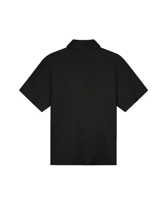 Emblem Seersucker Shirt Black