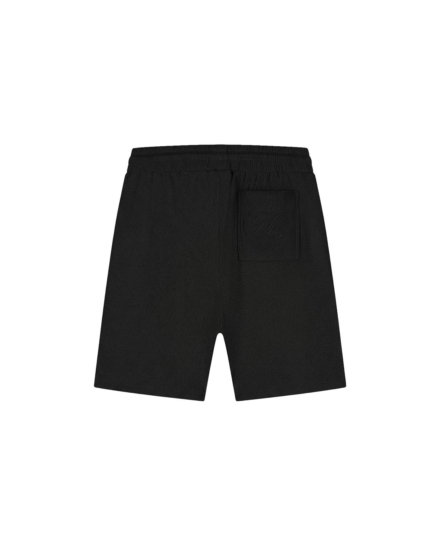 Emblem Seersucker Shorts Black