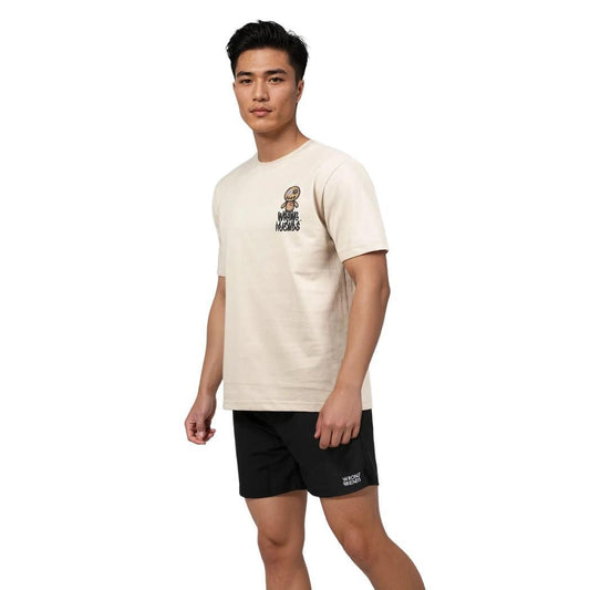 Maupin T-shirt Beige-wrong friends-Mansion Clothing