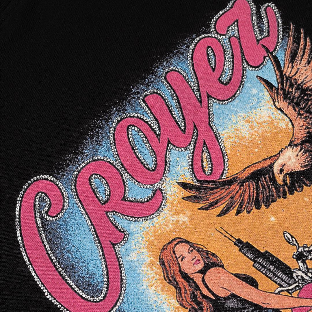 Midnight Eagle Longsleeve T-Shirt Black-Croyez-Mansion Clothing