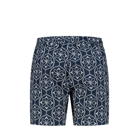 Monogram Shorts - Navy-Pure Path-Mansion Clothing