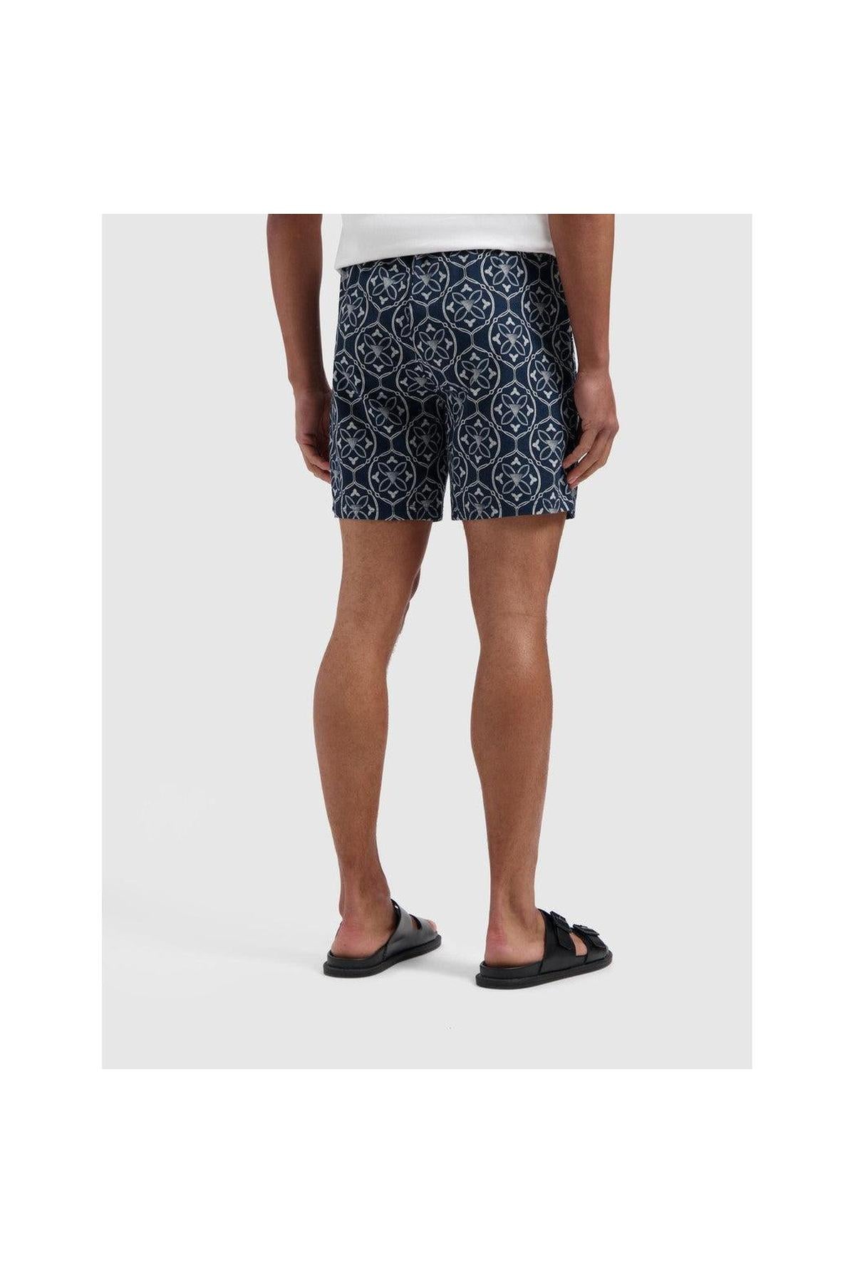 Monogram Shorts - Navy
