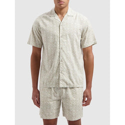 Monogram Shortsleeve Shirt - Sand-Pure Path-Mansion Clothing