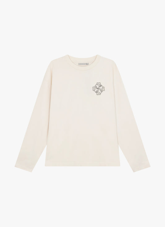 Locket Long Sleeved Tee Off White