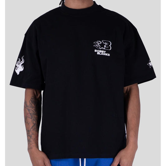 OXFORD TEE BLACK / WHITE-Bobby Blanks-Mansion Clothing