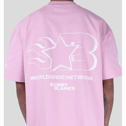 OXFORD TEE PINK / WHITE