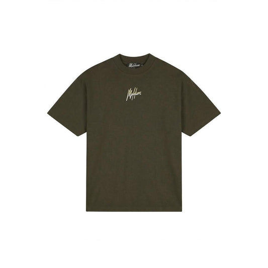 Oversized Split T-Shirt Vintage Green