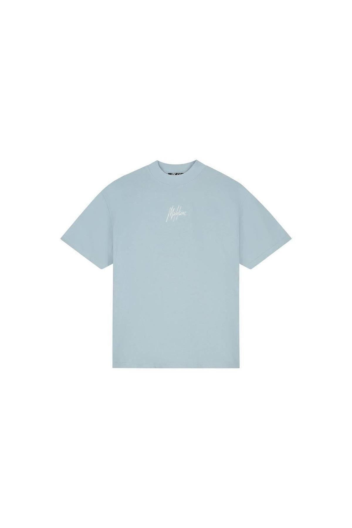 Oversized Striped Signature T-Shirt Ice Blue