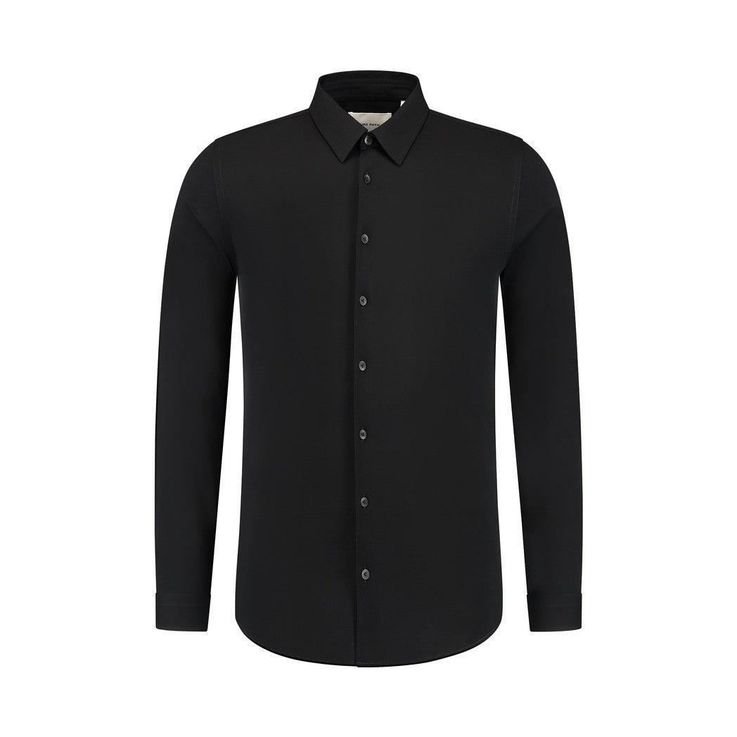 Piqué Shirt Black
