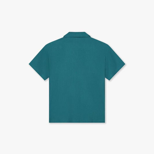 Plisse Shirt Dark Teal