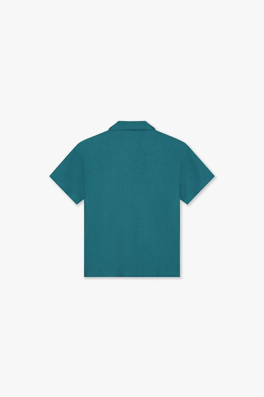 Plisse Shirt Dark Teal