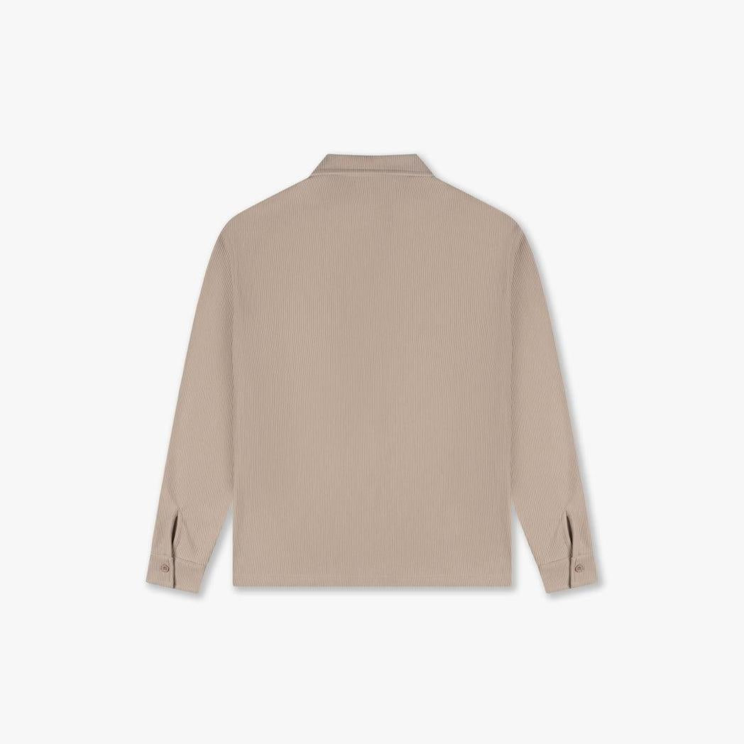 Ribbed Longsleeve Shirt Sand-CROYEZ-Mansion Clothing
