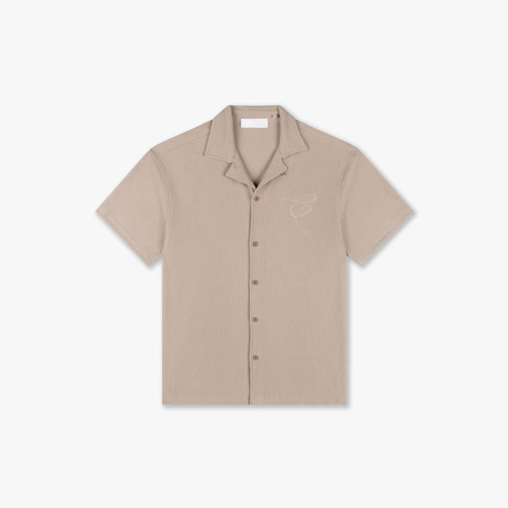 Ribbed Shirt Sand-CROYEZ-Mansion Clothing