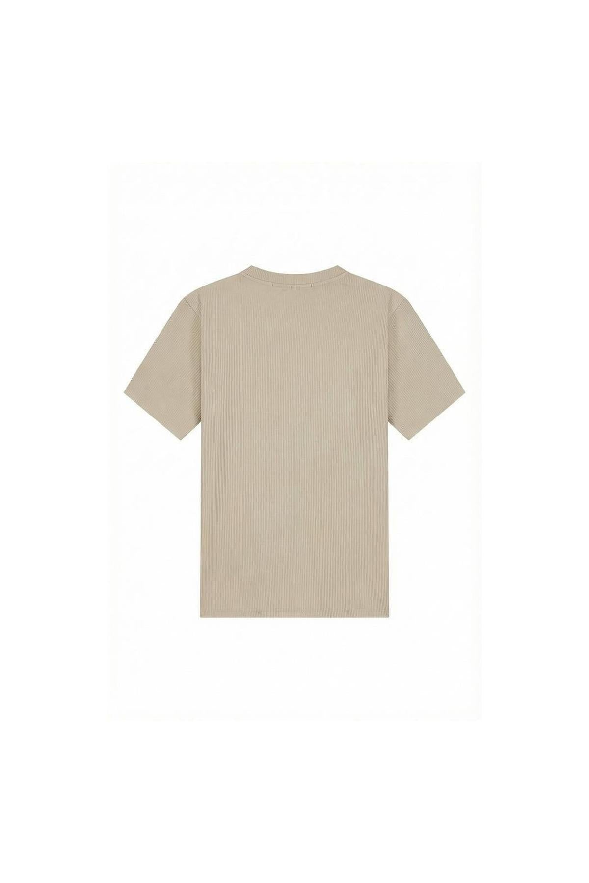 Ribbed T-Shirt Light Taupe