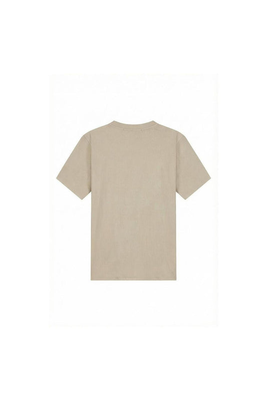Ribbed T-Shirt Light Taupe