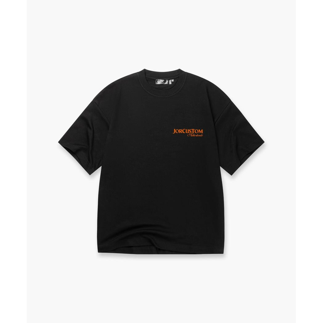Ribbon oversized fit Black / Orange