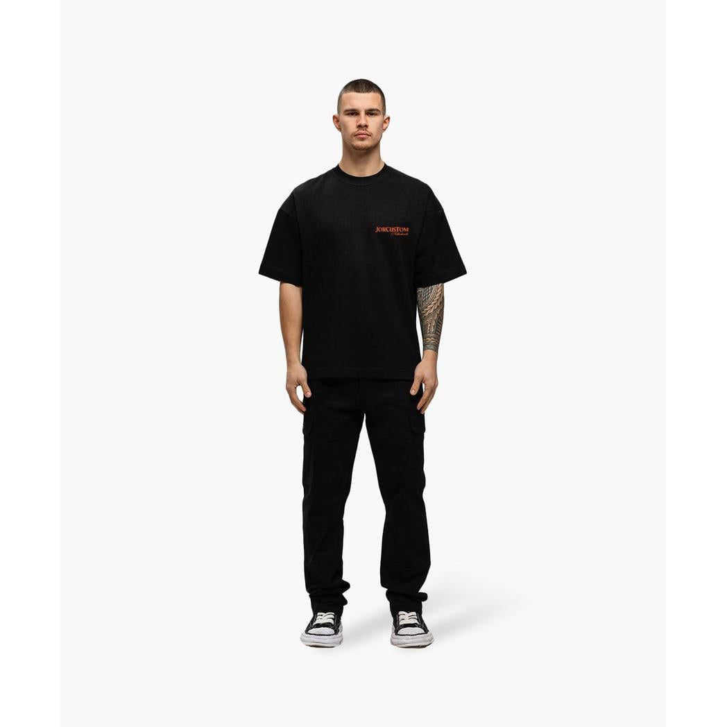 Ribbon oversized fit Black / Orange