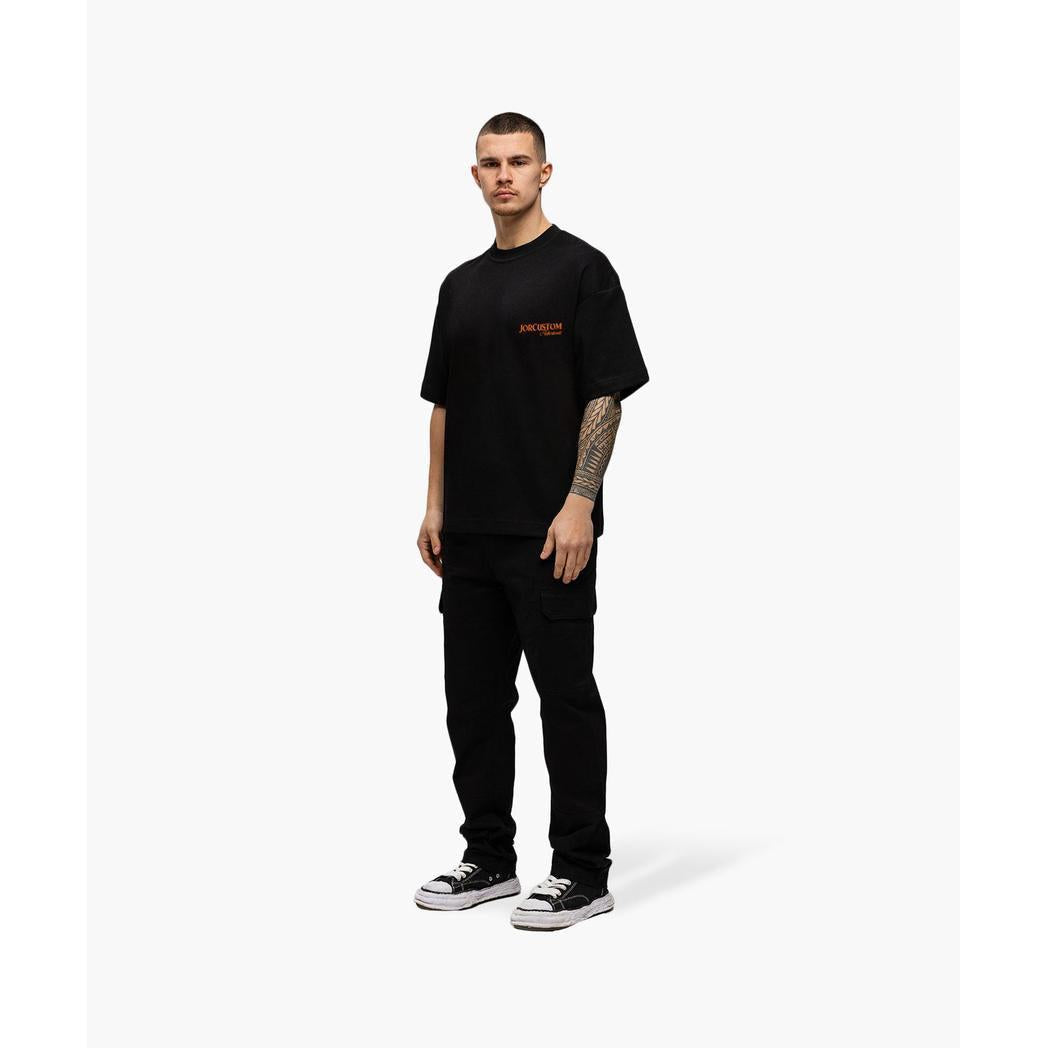 Ribbon oversized fit Black / Orange
