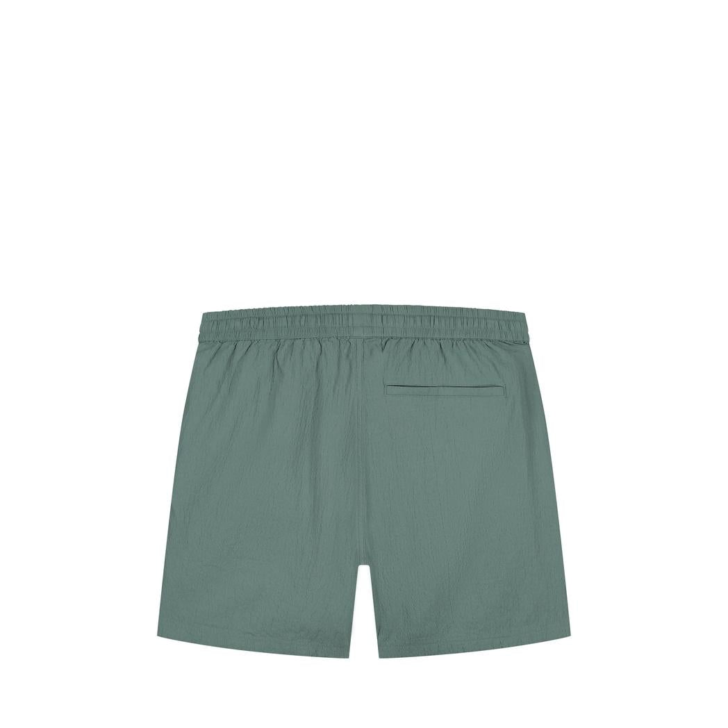 Seersucker Shorts Faded Green-Pure Path-Mansion Clothing