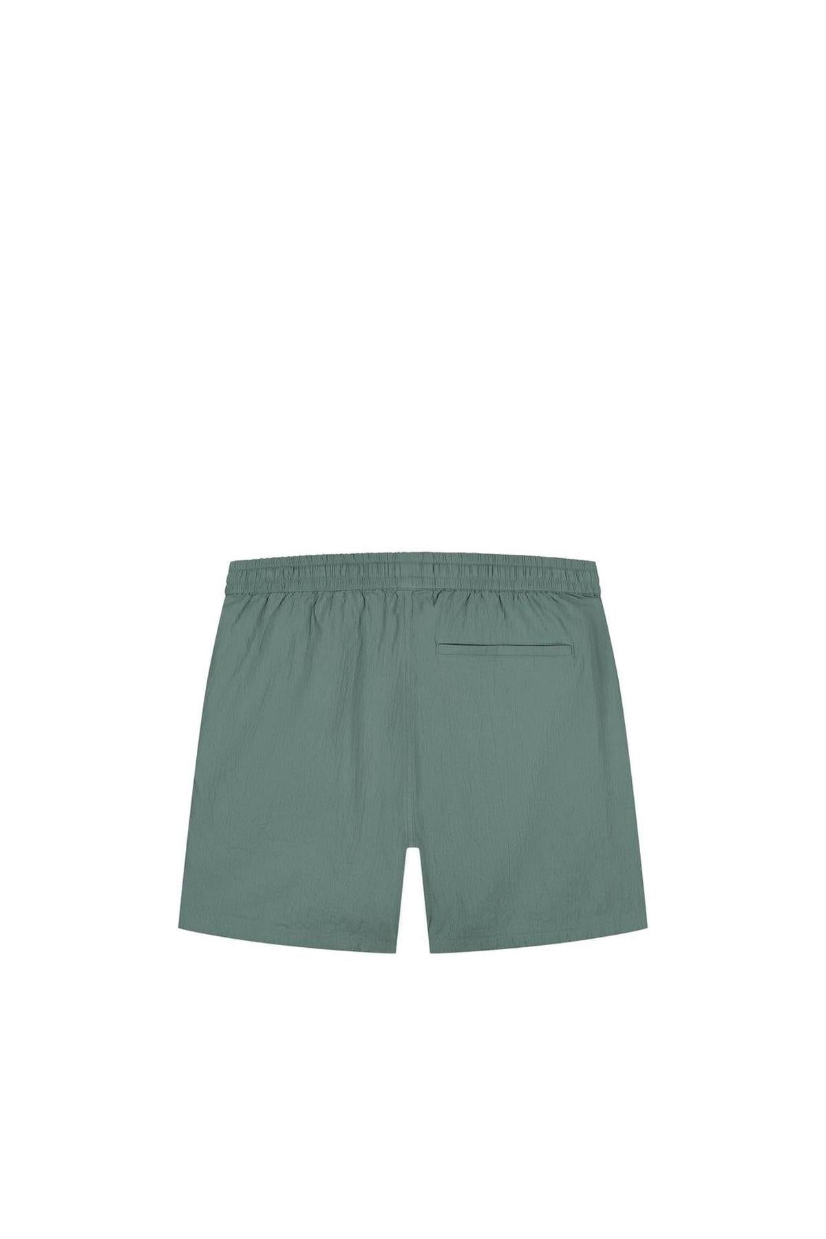 Seersucker Shorts Faded Green