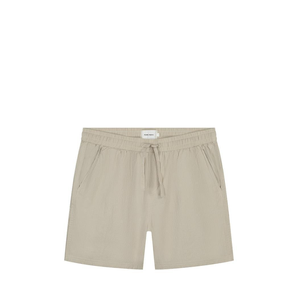 Seersucker Shorts Sand